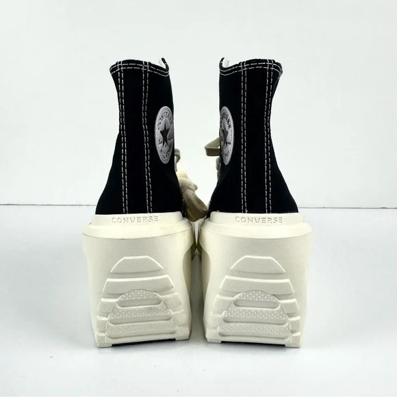 Converse All Star Chuck Taylor Black 70 De Luxe Wedge Hi Platform Sneakers 5.5 - Picture 7 of 12